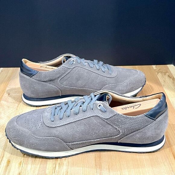 Trask Gray Suede Retro Sneakers. Size 10.5M. - Picture 6 of 8